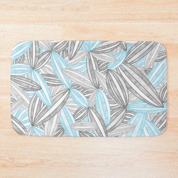 Item preview, Demiboy Pride Abstract Zen Flower Petals Blue Grey designed and sold by JoyfulJen.