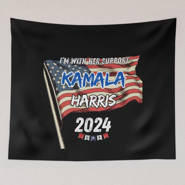 Item preview, i'm with her support kamala harris 2024 designed and sold by ArtFeverShop.