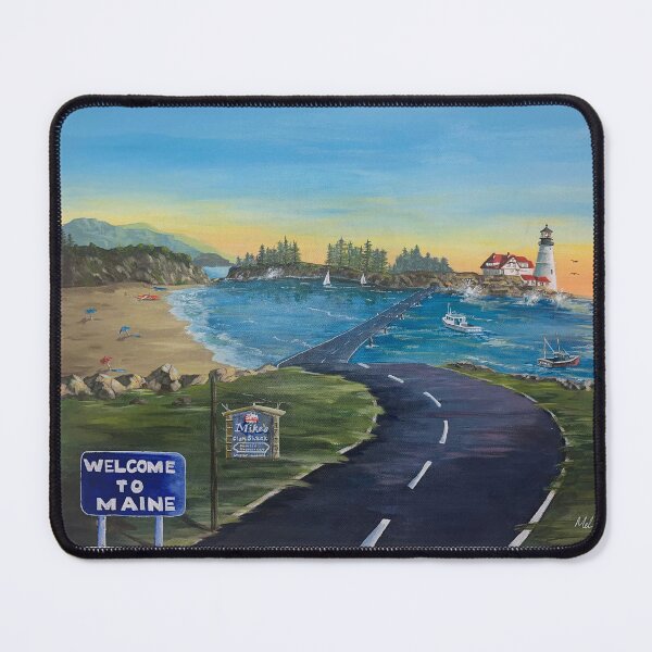 Item preview, Maine Harbor Landscape designed and sold by MelMarieArt.