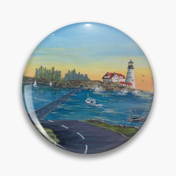 Item preview, Maine Harbor Landscape designed and sold by MelMarieArt.