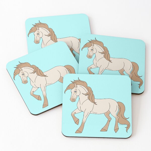 Item preview, Prancing Perlino Cartoon Horse designed and sold by DappledMoon.