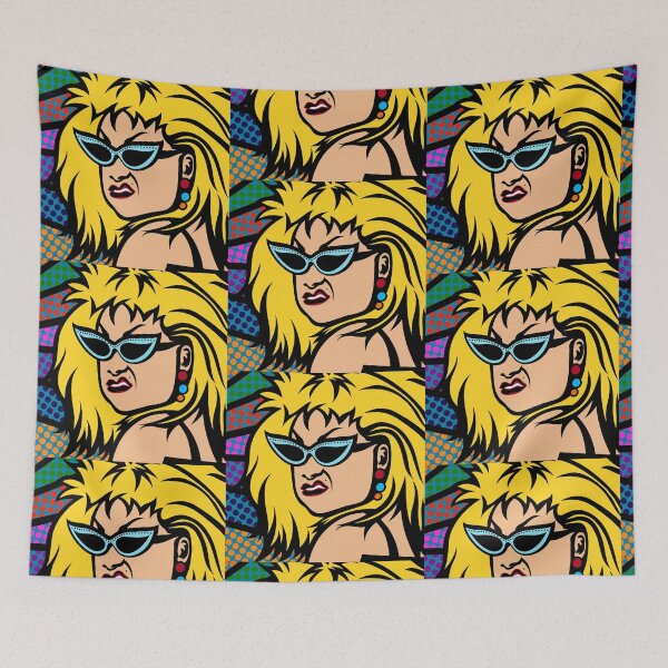 Item preview, Divine Drag Queen Cartoon PopArt Drawing designed and sold by Henrylizarraga.
