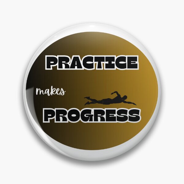 Item preview, practice makes progress swimmer designed and sold by IFarty.