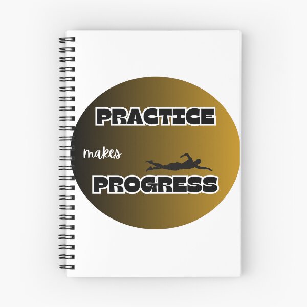 Item preview, practice makes progress swimmer designed and sold by IFarty.