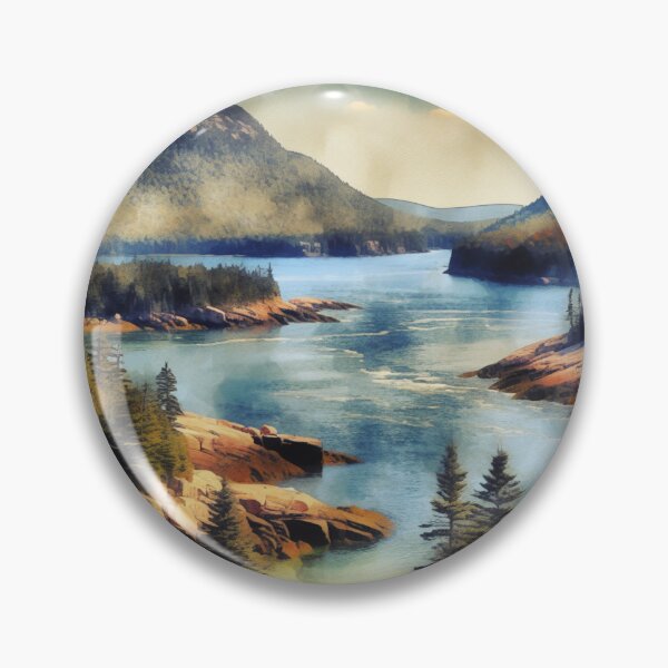 Item preview, Acadia National Park (Maine) watercolor designed and sold by Ginngers.