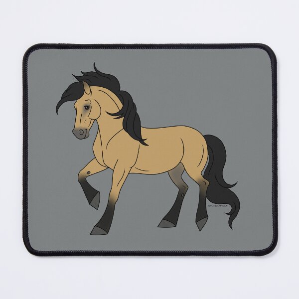 Item preview, Prancing Buckskin Cartoon Horse designed and sold by DappledMoon.
