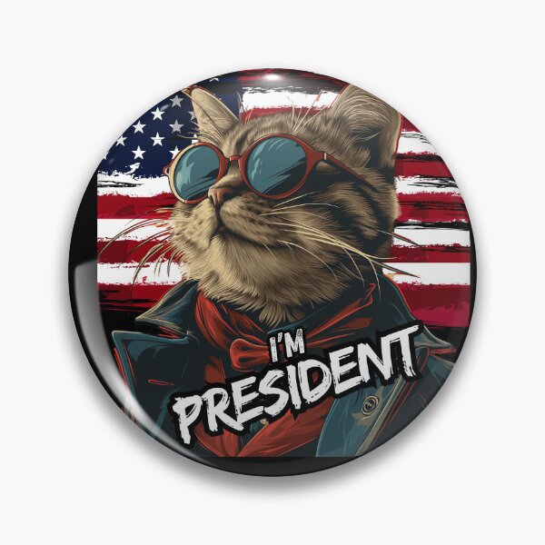 Item preview, Funny My Cat For President designed and sold by ArtFeverShop.