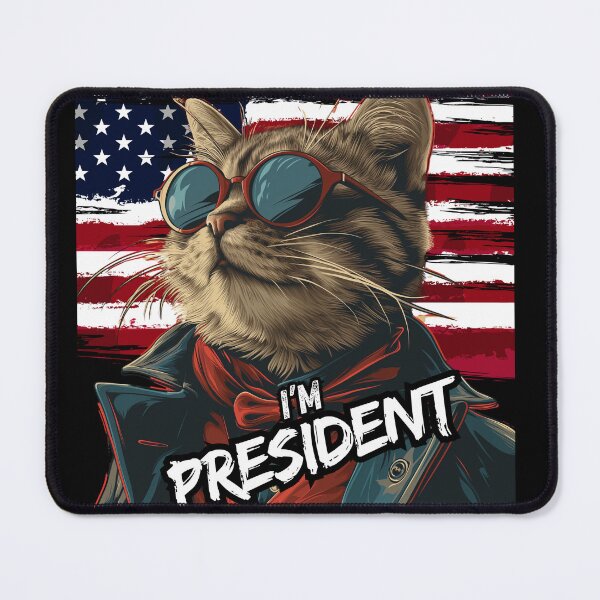 Item preview, Funny My Cat For President designed and sold by ArtFeverShop.