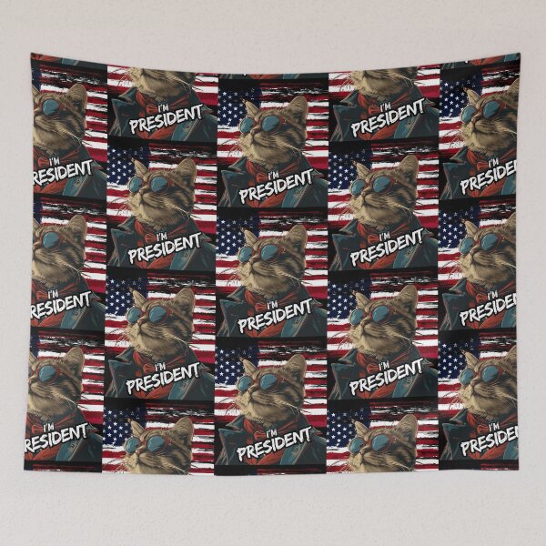 Item preview, Funny My Cat For President designed and sold by ArtFeverShop.