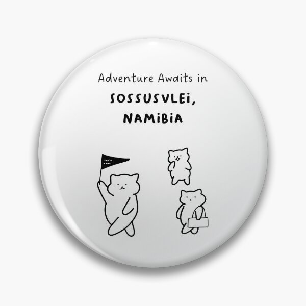 Item preview, Adventure Awaits in Sossusvlei, Namibia | Cute Cat Characters in Minimalist Line Art designed and sold by RM-Journey.