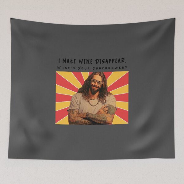 Item preview, I Make Wine Disappear. #jesusmeme #funnyjesus #jesushumor #holylaughs designed and sold by Anna Halasek.