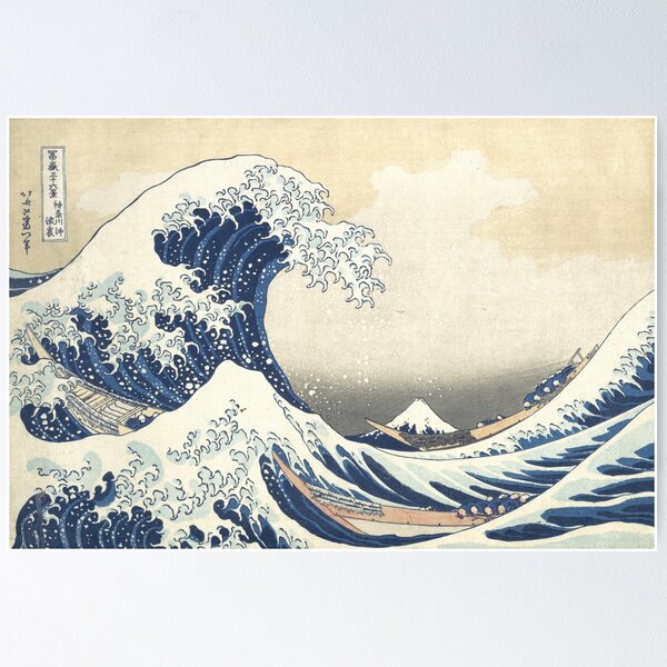 Item preview, The Great Wave at Kanagawa by Katsushika Hokusai designed and sold by romeobravado.