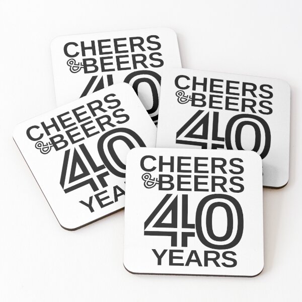 Item preview, Cheers and Beers 40 Years - Celebration Birthday Anniversary designed and sold by highflycrafts.
