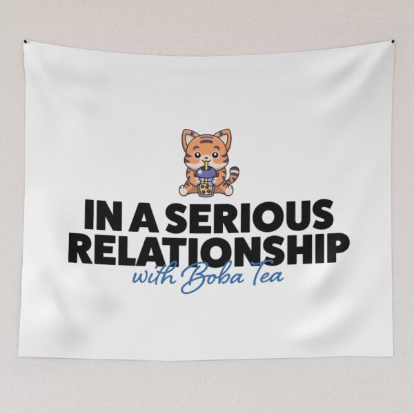 Item preview, In a Serious Relationship with Boba Tea designed and sold by GirlStylesLife.