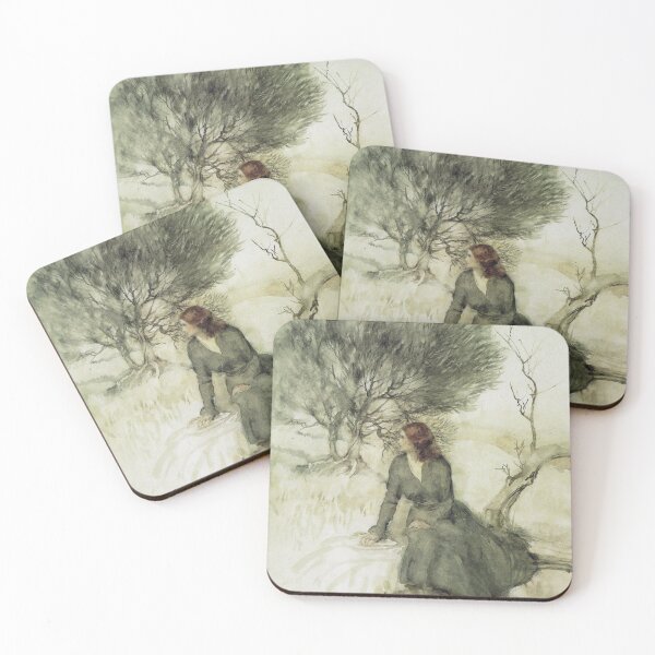 Item preview, Girl sitting on the river bank  - Arthur Rackham designed and sold by forgottenbeauty.
