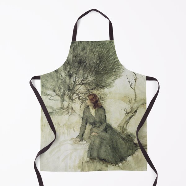 Item preview, Girl sitting on the river bank - Arthur Rackham designed and sold by forgottenbeauty.