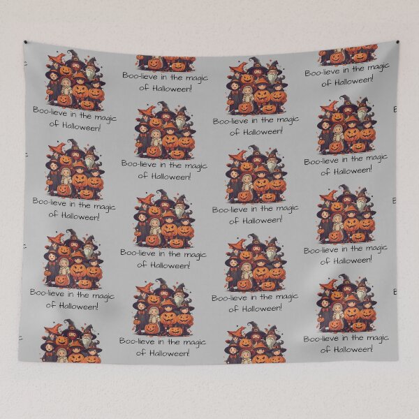 Item preview, Boo-lieve in the magic of Halloween! Trick or Treaters designed and sold by Sarah  English.