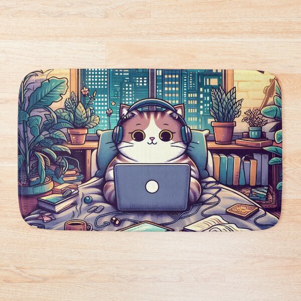 Item preview, LoFi cat designed and sold by DRAGONFIASCO.