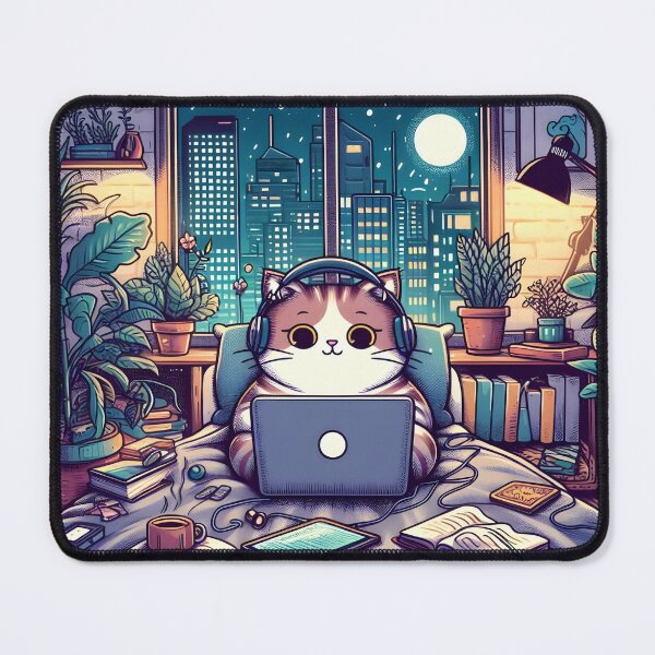 Item preview, LoFi cat designed and sold by DRAGONFIASCO.