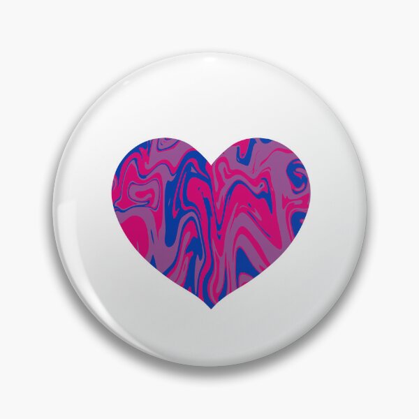 Item preview, Marble Bisexual Flag Heart designed and sold by underthesunco.