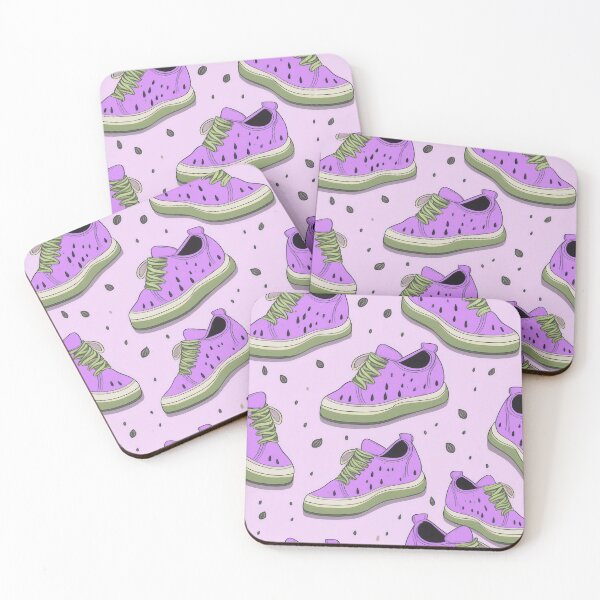 Item preview, Watermelon Shoe Seamless Pattern-lilac,green, lavender, violet. designed and sold by My-fake-places.