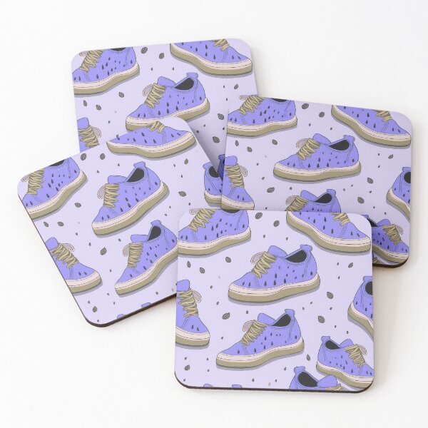 Item preview, Watermelon Shoe Seamless Pattern- pastel lavender, lilac, beige designed and sold by My-fake-places.
