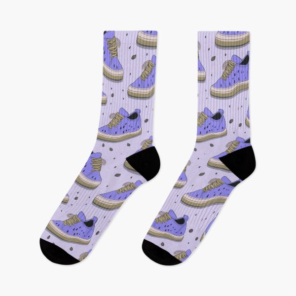 Item preview, Watermelon Shoe Seamless Pattern- pastel lavender, lilac, beige designed and sold by My-fake-places.