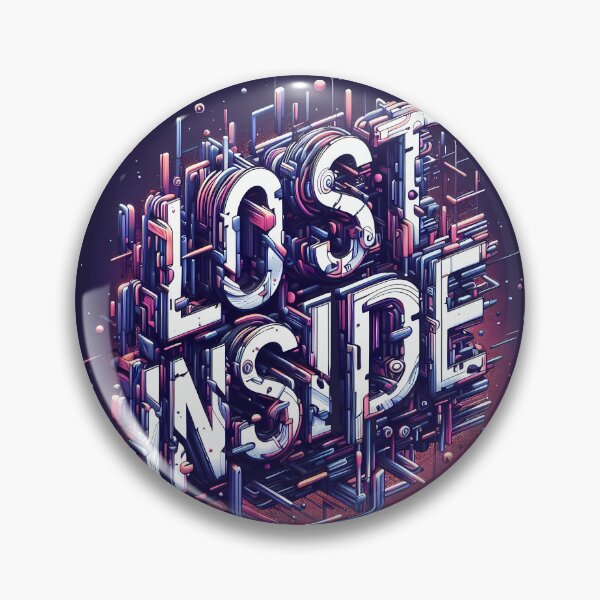 Item preview, Lost inside, typography designed and sold by maxmaj.