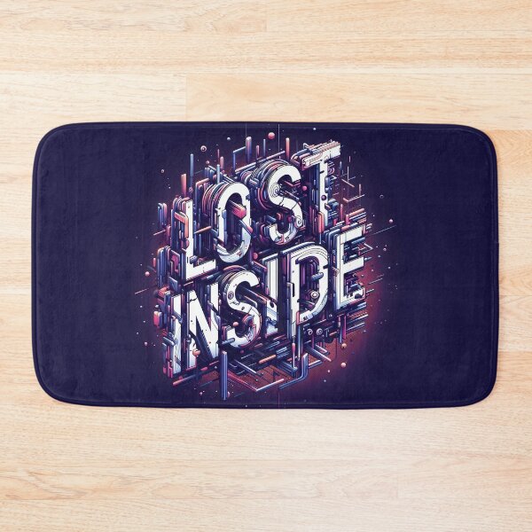 Item preview, Lost inside, typography designed and sold by maxmaj.