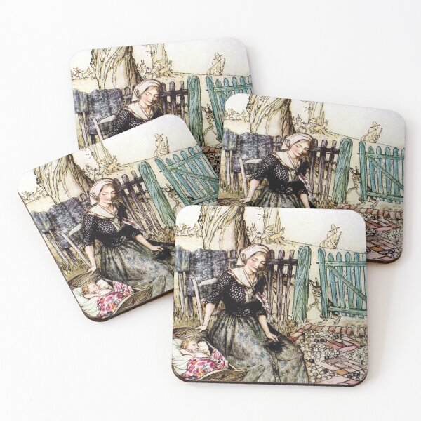 Item preview, Bye Baby Bunting - Mother Goose - Arthur Rackham designed and sold by forgottenbeauty.