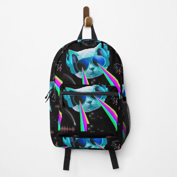 Item preview, DJ Space Cat With Rainbows designed and sold by Planet Agora.