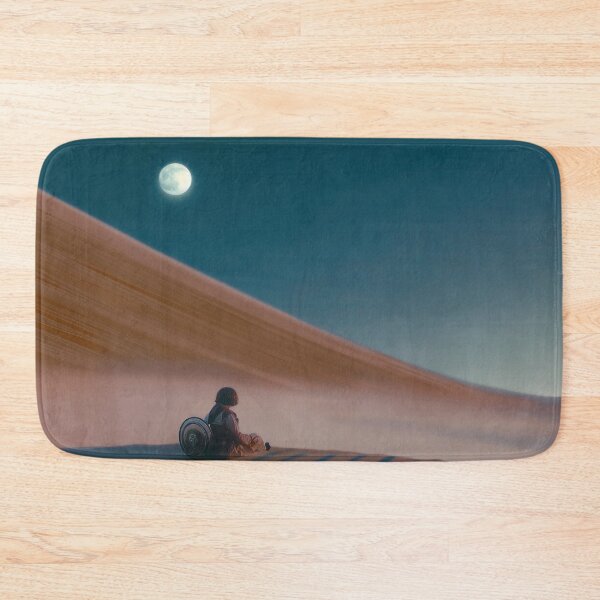 Item preview, moon on desert  designed and sold by PricklyPeanut.