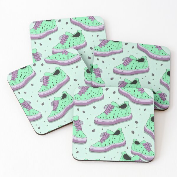 Item preview, Watermelon Shoe Seamless Pattern- mint blue, lavender designed and sold by My-fake-places.