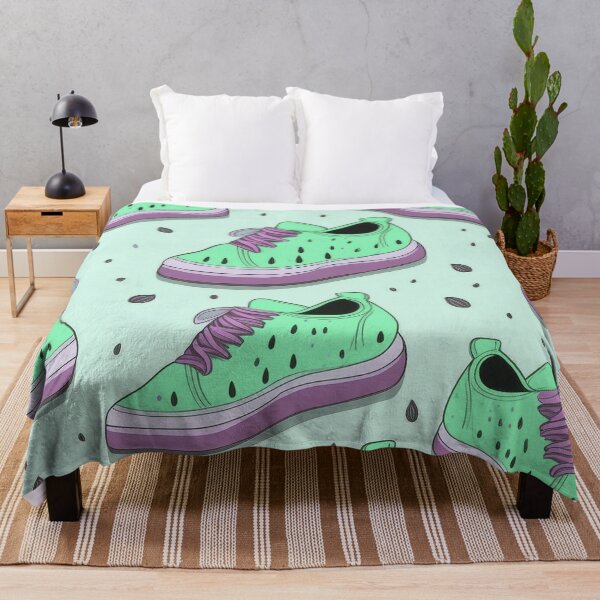 Item preview, Watermelon Shoe Seamless Pattern- mint blue, lavender designed and sold by My-fake-places.