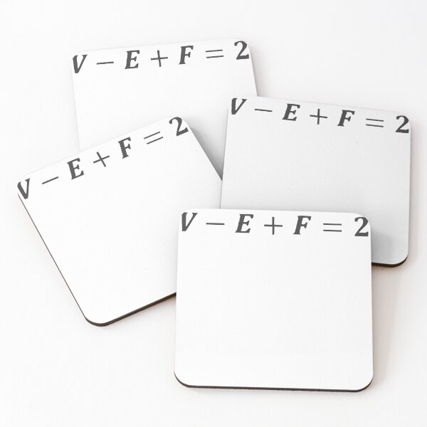 Item preview, Euler’s Formula for Polyhedra Mathematician Engineer Physicist designed and sold by farhanhafeez.