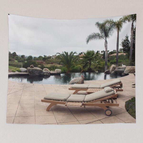 Item preview, A Back Patio on a Cloudy Day in San Diego designed and sold by heatherfriedman.