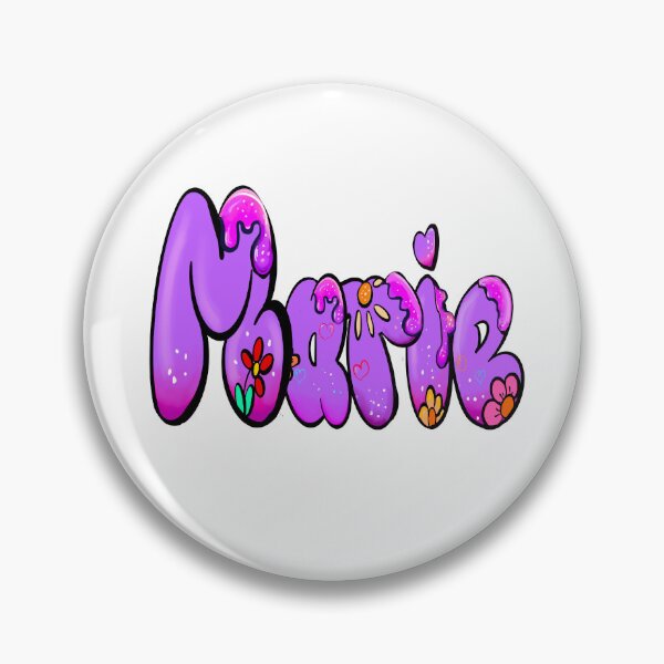 Item preview, Marie popular girls name woman women’s first name in purple drip calligraphy Marie designed and sold by Artonmytee.