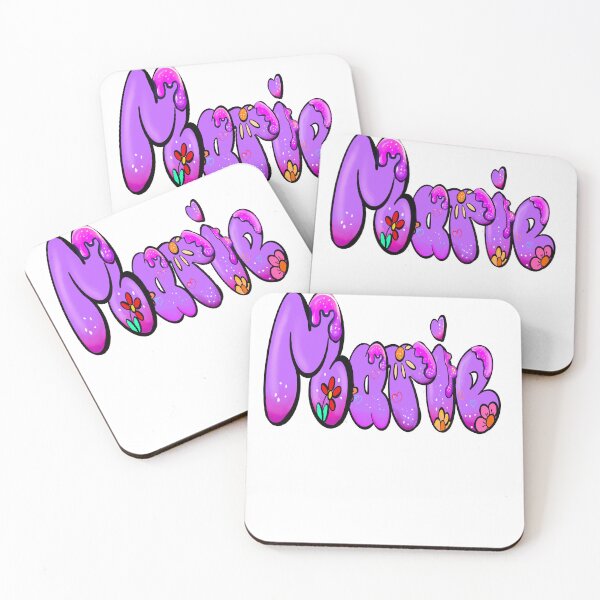 Item preview, Marie popular girls name woman women’s first name in purple drip calligraphy Marie designed and sold by Artonmytee.