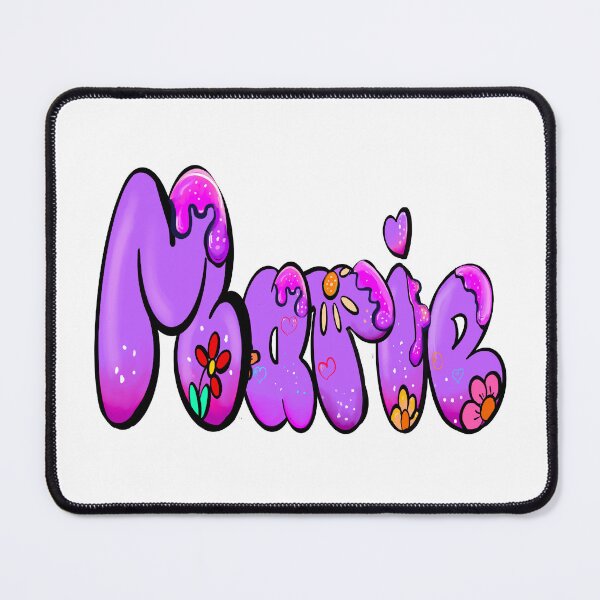 Item preview, Marie popular girls name woman women’s first name in purple drip calligraphy Marie designed and sold by Artonmytee.