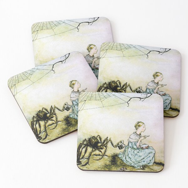 Item preview, Little Miss Muffet - Mother Goose - Arthur Rackham designed and sold by forgottenbeauty.