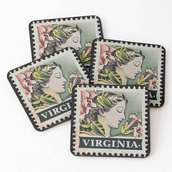 Item preview, Vintage Virginia Flora Postage Stamp Design designed and sold by tiigerdad.