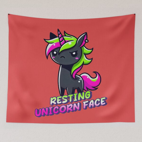 Item preview, Resting Unicorn Face - Jeremy designed and sold by 3DAF.