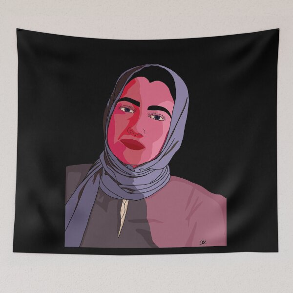Item preview, Pink Woman in Headscarf designed and sold by chaycreates.