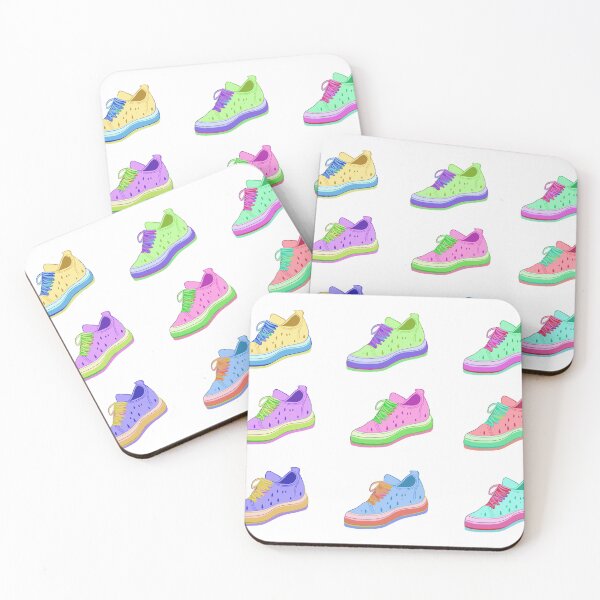 Item preview, Watermelon Shoe Seamless Pattern-turquoise, baby blue, mint, green, pink, violet, lavender, yellow.2 designed and sold by My-fake-places.