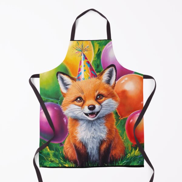 Item preview, Birthday Celebration. Birthday Fox. Adorable fox, birthday balloons, watercolor fox, fox drawing, floral fox designed and sold by FoxVibes.