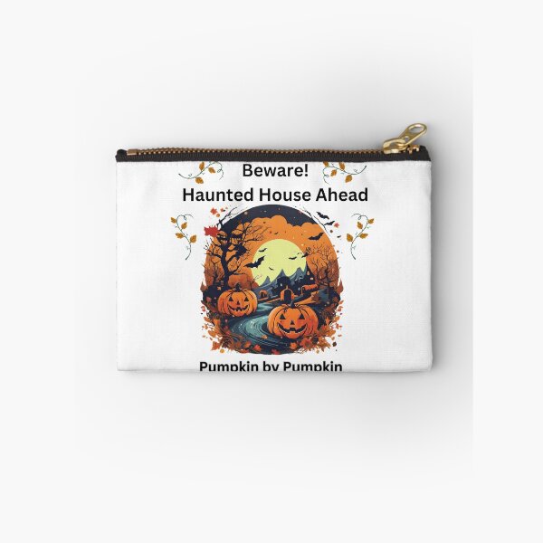 Item preview, Beware! Haunted House Ahead Pumpkin By Pumpkin designed and sold by Sarah  English.