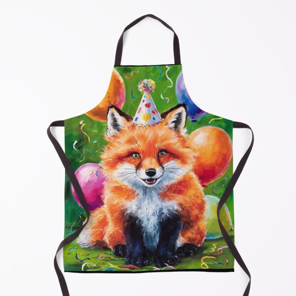 Item preview, Birthday Celebration. Birthday Fox. Adorable fox, birthday balloons, watercolor fox, fox drawing, floral fox designed and sold by FoxVibes.