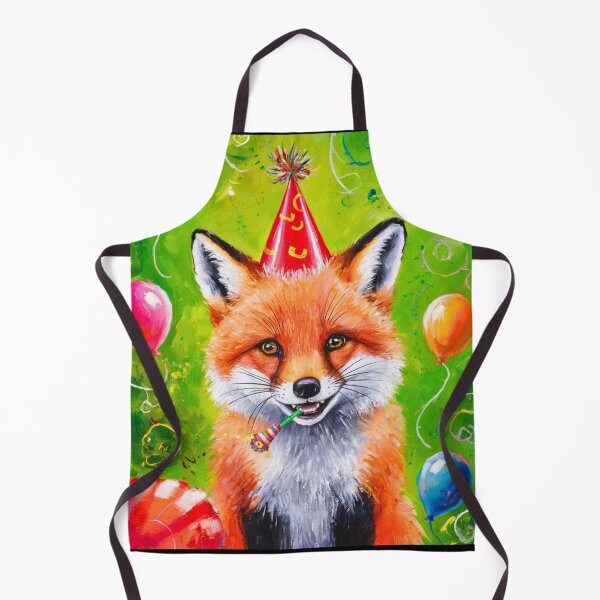 Item preview, Birthday Celebration. Birthday Fox. Adorable fox, birthday balloons, watercolor fox, fox drawing, floral fox designed and sold by FoxVibes.