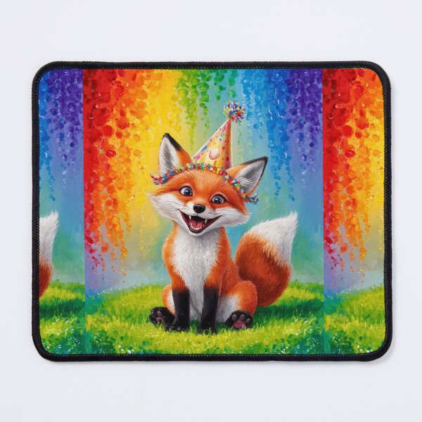 Item preview, Birthday Celebration. Birthday Fox. Adorable fox, birthday balloons, watercolor fox, fox drawing, floral fox designed and sold by FoxVibes.
