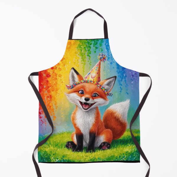 Item preview, Birthday Celebration. Birthday Fox. Adorable fox, birthday balloons, watercolor fox, fox drawing, floral fox designed and sold by FoxVibes.